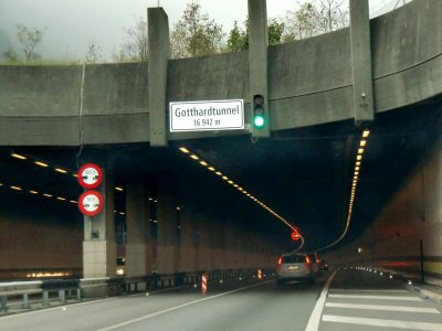 Gotthard Road Tunnel Entrance