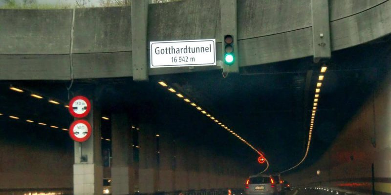 Gotthard Road Tunnel Entrance