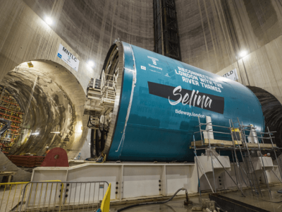 Selina TBM under Brunel’s Thames Tunnel near Wapping in London