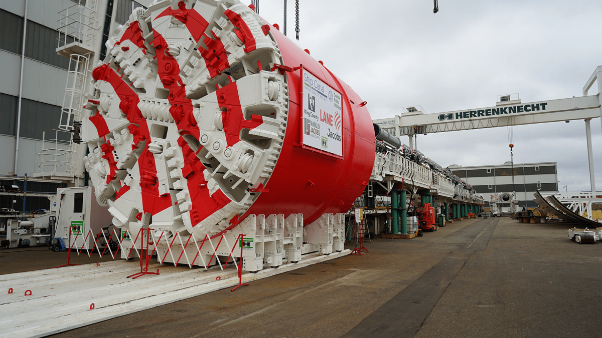 Webuild MudHoney TBM Excavates Ship Canal Water Tunnel in Seattle