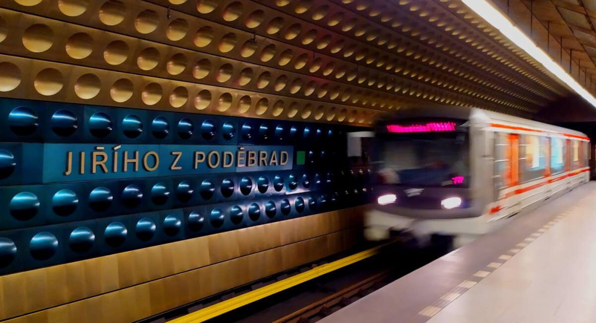 Prague's Jirího z Podebrad Station