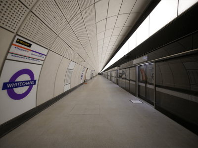 whitechapel elizabeth line station in crossrail