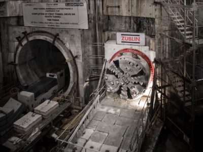 Pipejacking breakthrough on Singapore link sewer