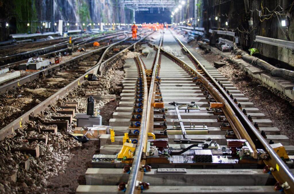 workers working on railway