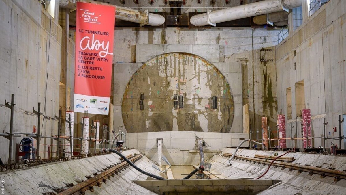 Grand Paris Express - End of the tunnel for TBM Aby