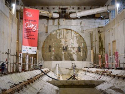 Grand Paris Express - End of the tunnel for TBM Aby