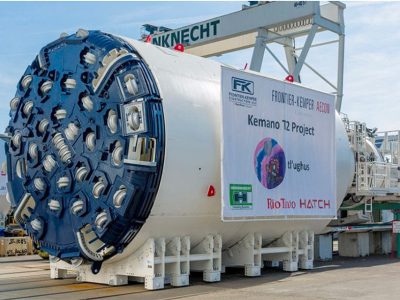 TBM breakthrough on the Kemano hydropower project