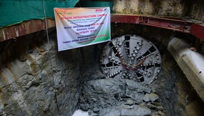 Breakthrough in Namma Metro tunneling Project