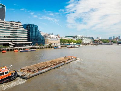 Tideway uses low-carbon river transportation for materials