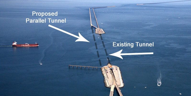 CBBT Virginia Thimble Shoal Parallel Tunnel -