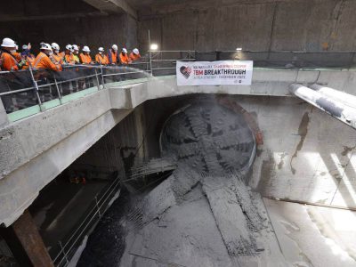 Dame Whina Cooper TBM Breakthrough in City Rail Link Project