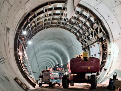 Disassembling the TBM Back Office Gates, a Diaphragm Wall and a Blind Tunnel in Świną Tunnel Project