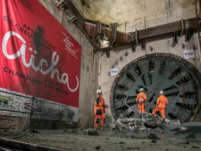 Salengro structure end of the route for the Aïcha tunnel boring machine!