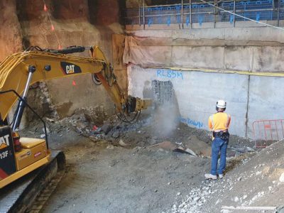 tunnels connected to city rail link aotea station