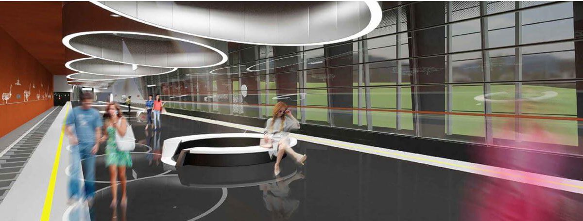 Kalininsko-Solntsevskaya Metro Line station 3D Model