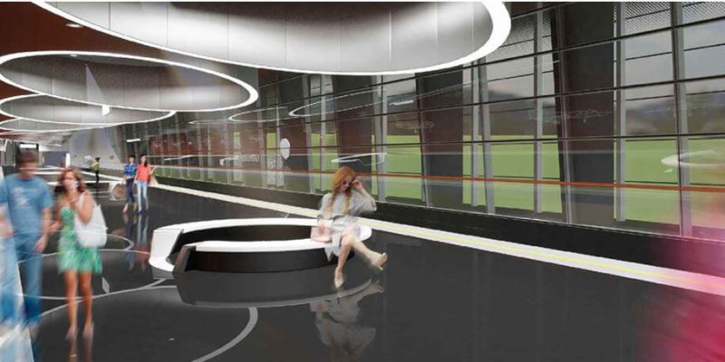 Kalininsko-Solntsevskaya Metro Line station 3D Model