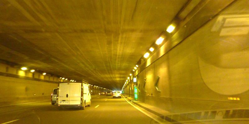 Road Tunnels at La Defense in Paris