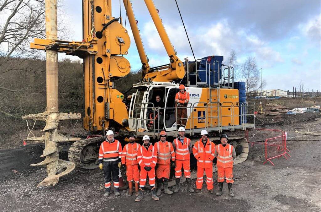 Bauer Group Staff in Brierley Hill Metro Extention Project Site