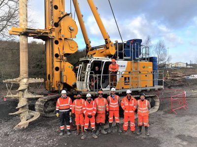 Bauer Group Staff in Brierley Hill Metro Extention Project Site