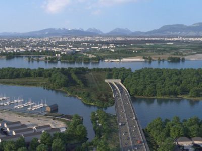 Massey Tunnel Project Site In Greater Vancouver, Canada