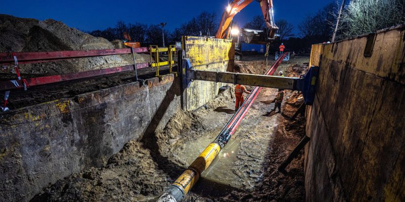 New horizontal drilling method in Tilburg Noord-Best route in the Netherlands