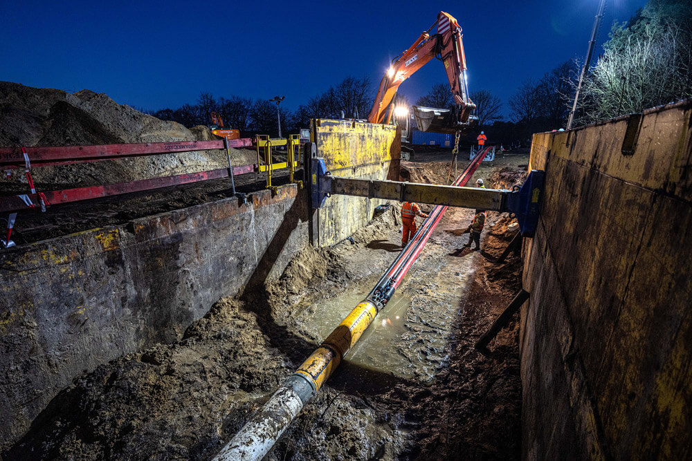 New horizontal drilling method in Tilburg Noord-Best route in the Netherlands