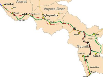 Sisian-Karajan road map