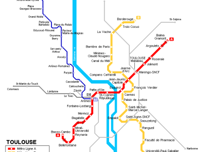 Toulouse Metro Map