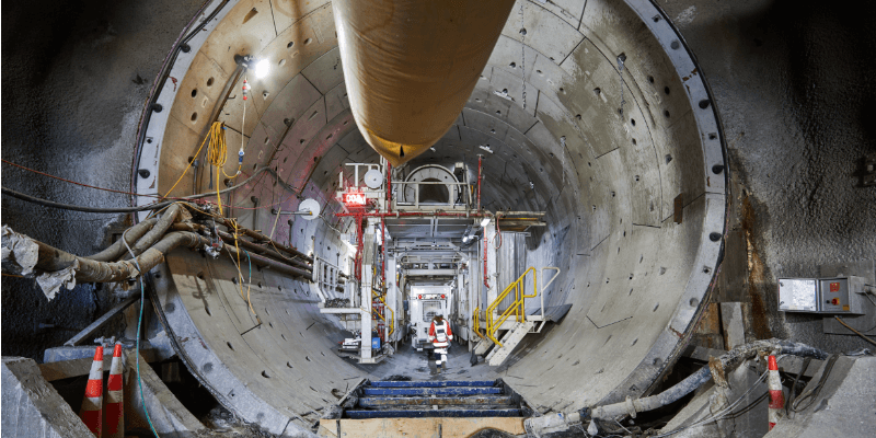 City Rail Link Tunnel Excavated by Dame Whina Cooper TBM