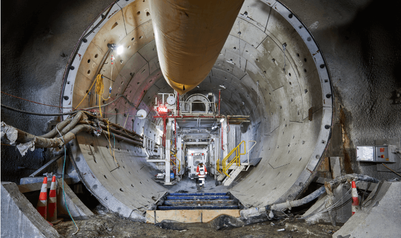 City Rail Link Tunnel Excavated by Dame Whina Cooper TBM