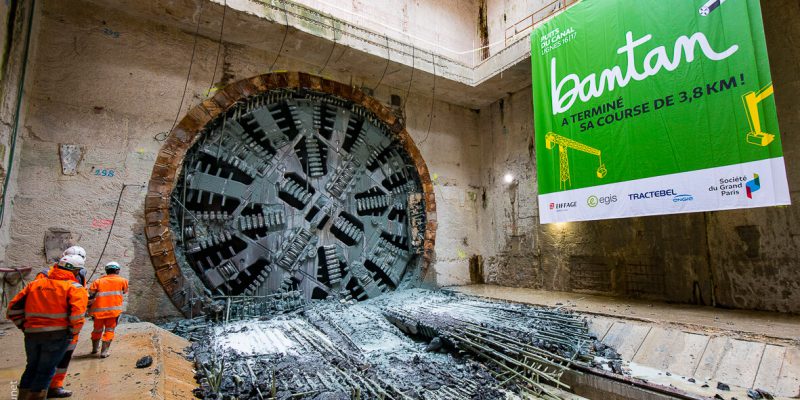 Grand Paris Express Bantan TBM Breakthrough