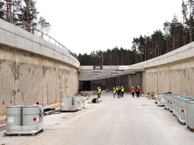 Świna Strait Construction Site