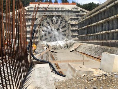 TBM Breaktrough at Santa Lucia Tunnel