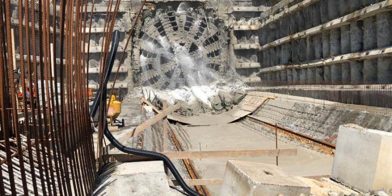 TBM Breaktrough at Santa Lucia Tunnel