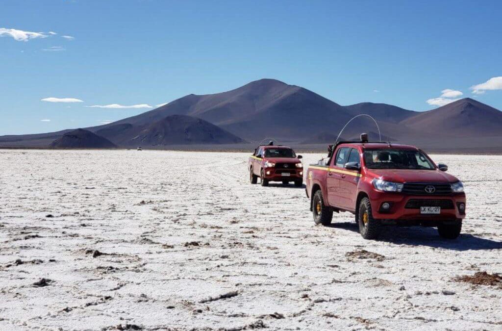 Chile Lithium Mine in Salt Flats