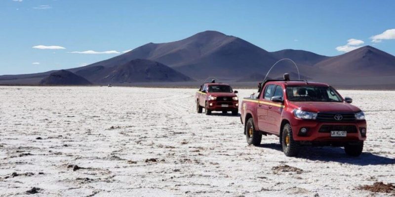 Chile Lithium Mine in Salt Flats