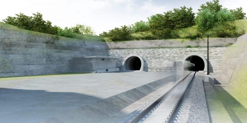 Divača-Koper Railway and Tunnel Systems 3D Model