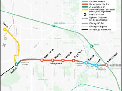 Eglinton Crosstown West Extension Map