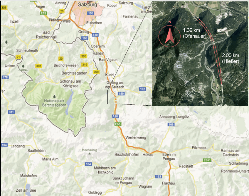 Hiefler, Ofenauer, and Wergen Group Tunnels Map