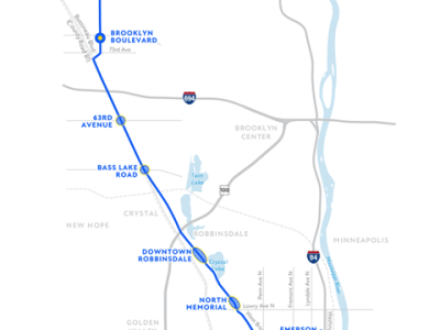 Minneapolis Blue Line Extension Route