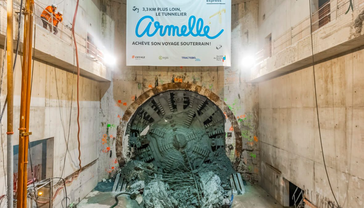 TBM Armelle Breakthrough in Grand Paris Express Lien 16