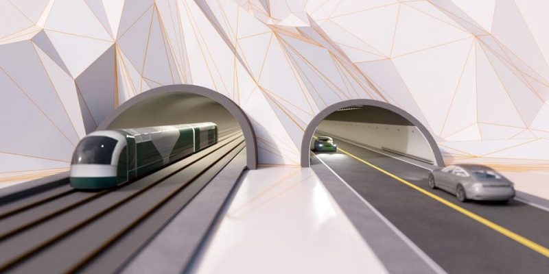 Arna-Stanghelle project tunnels 3D Model