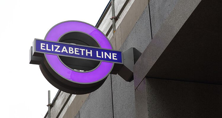 Elizabeth Line Street Sign