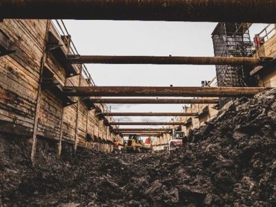 Finch West Light Rail Transit Station Digging Process