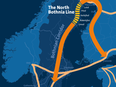 North Bothnia Line Map