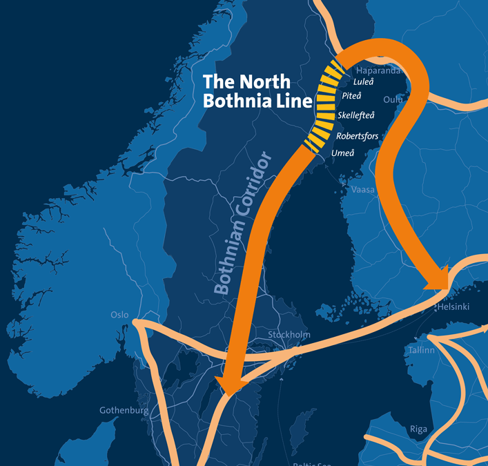 North Bothnia Line Map