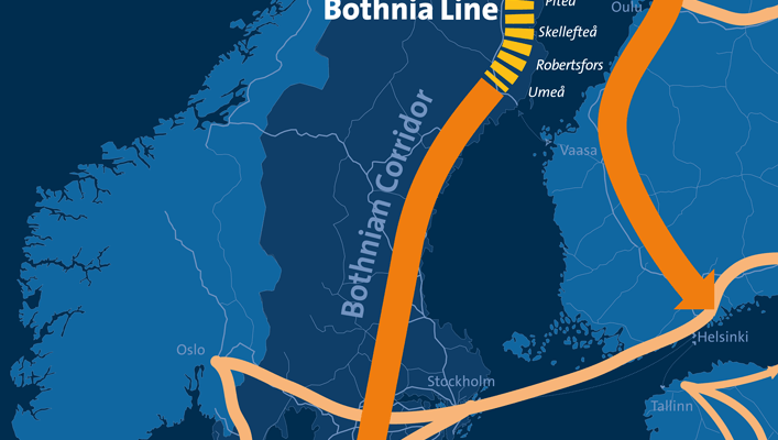 North Bothnia Line Map