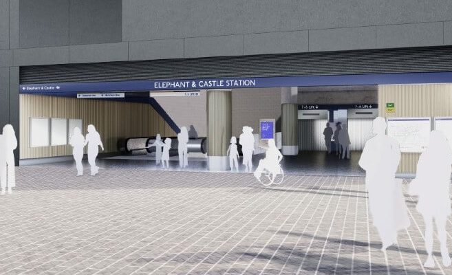 TfL Elephant and Castle Station 3D Model