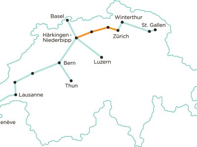 Cargo Sous Terrain Route Map