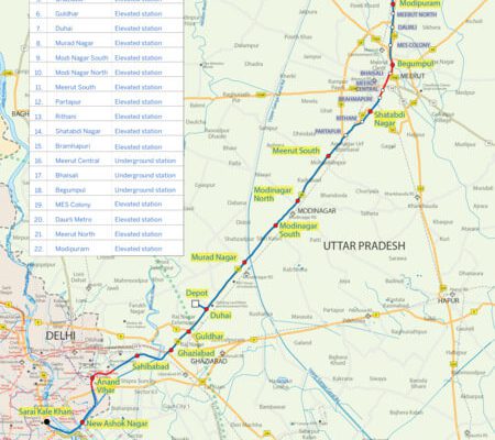 Indian Regional Rapid Transport System Map